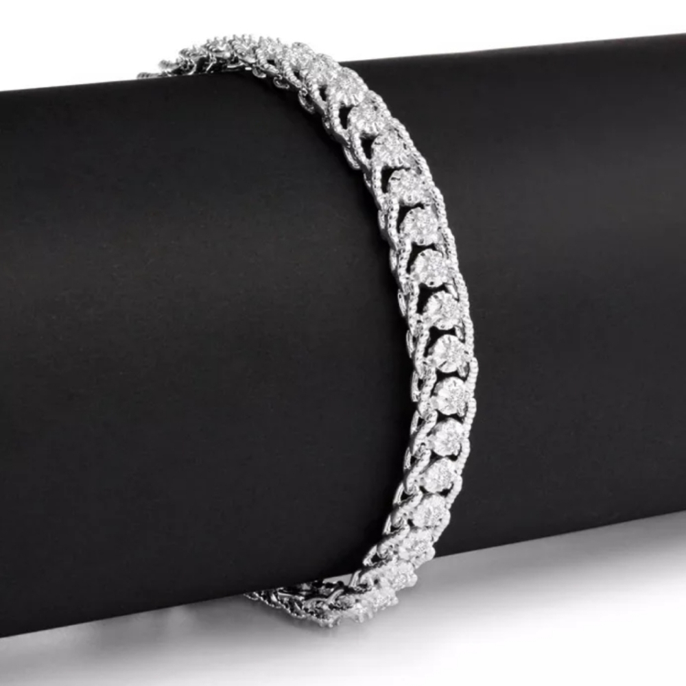 GENUINE 1CT Diamond Tennis Bracelet